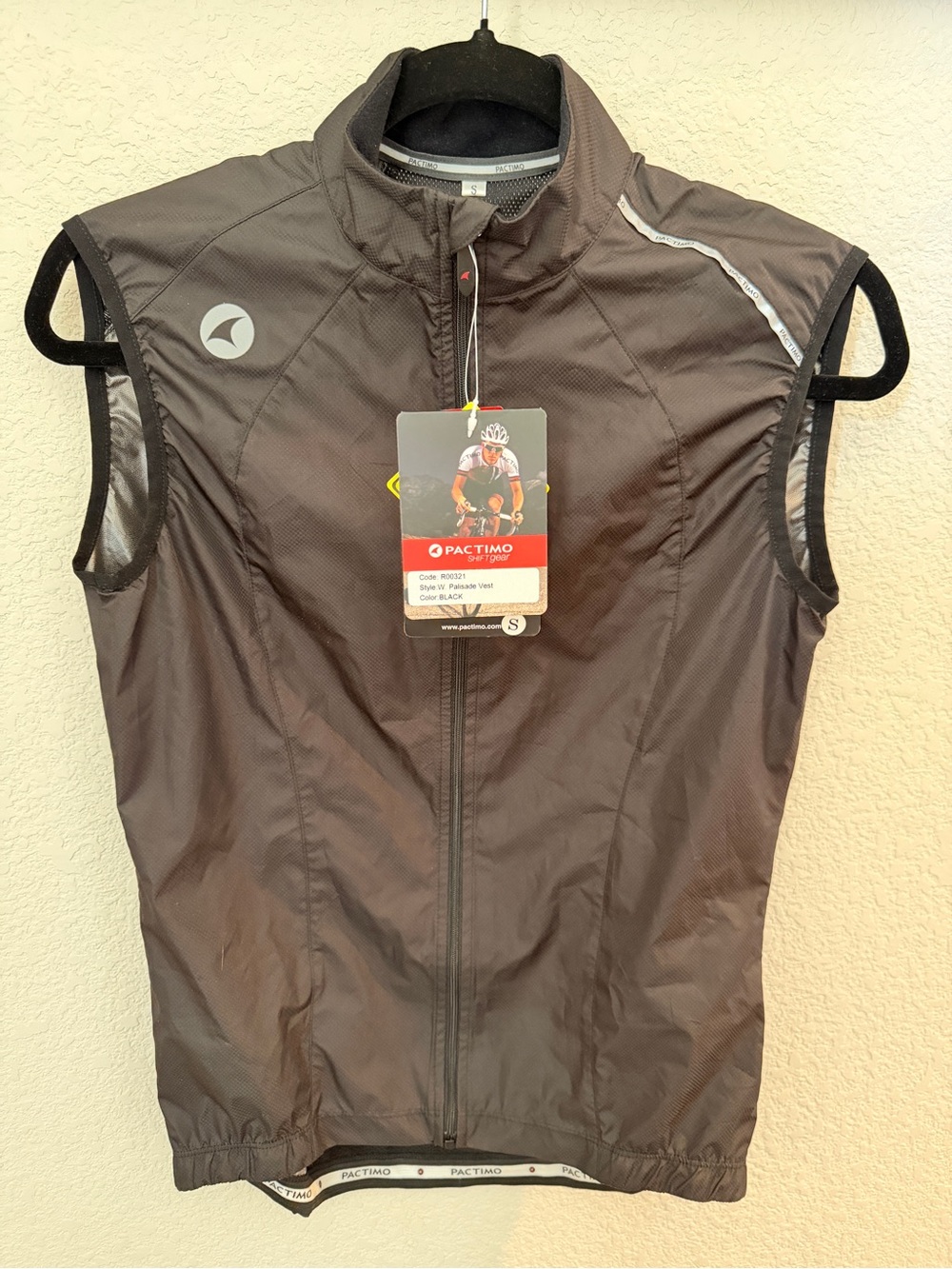 Pactimo Palisade Black Cycling Vest Women’s Small